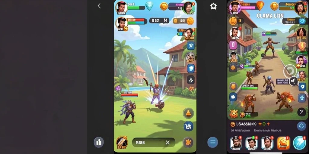 bokedomino - Menu permainan yang lengkap dan mudah dinavigasi.